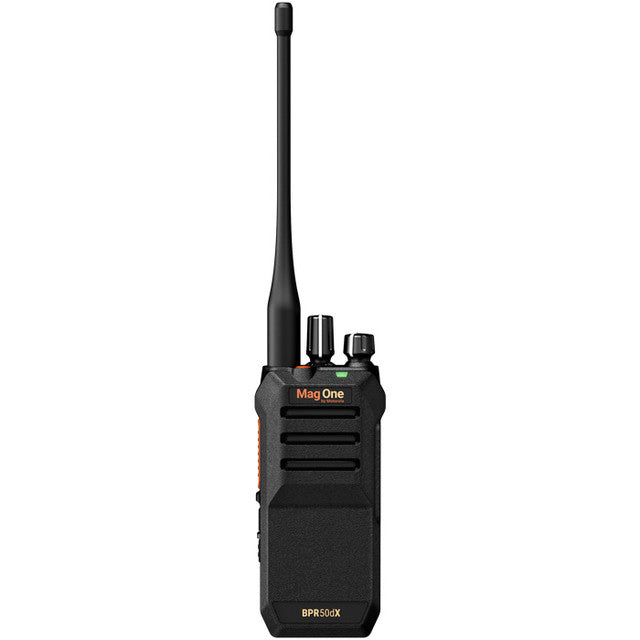 MOTOROLA SOLUTIONS AAH88LDK8AD5BN MOTOROLA HANDHELD TWO WAY RADIO: BPR50DX SERIES, VHF, DIGITAL, DMR, 5 W, 64 CHANNELS, NO DISPLAY