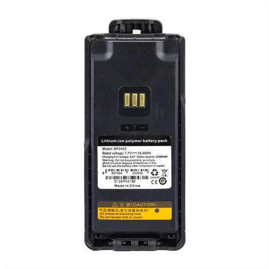 Hytera BP2403 Lithium Polymer Battery for HP7, 2400mAh, IP68