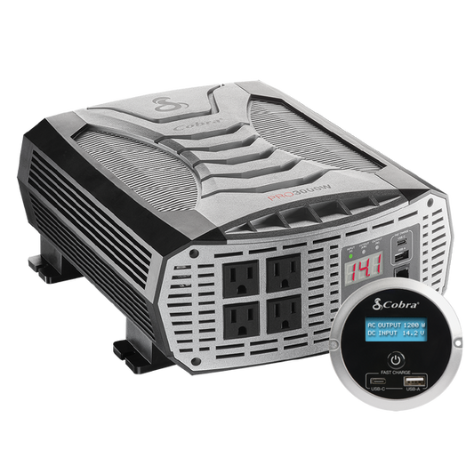 Cobra CPI3000W Professional Grade 3000 Watt Power Inverter (Includes Remote Controller)