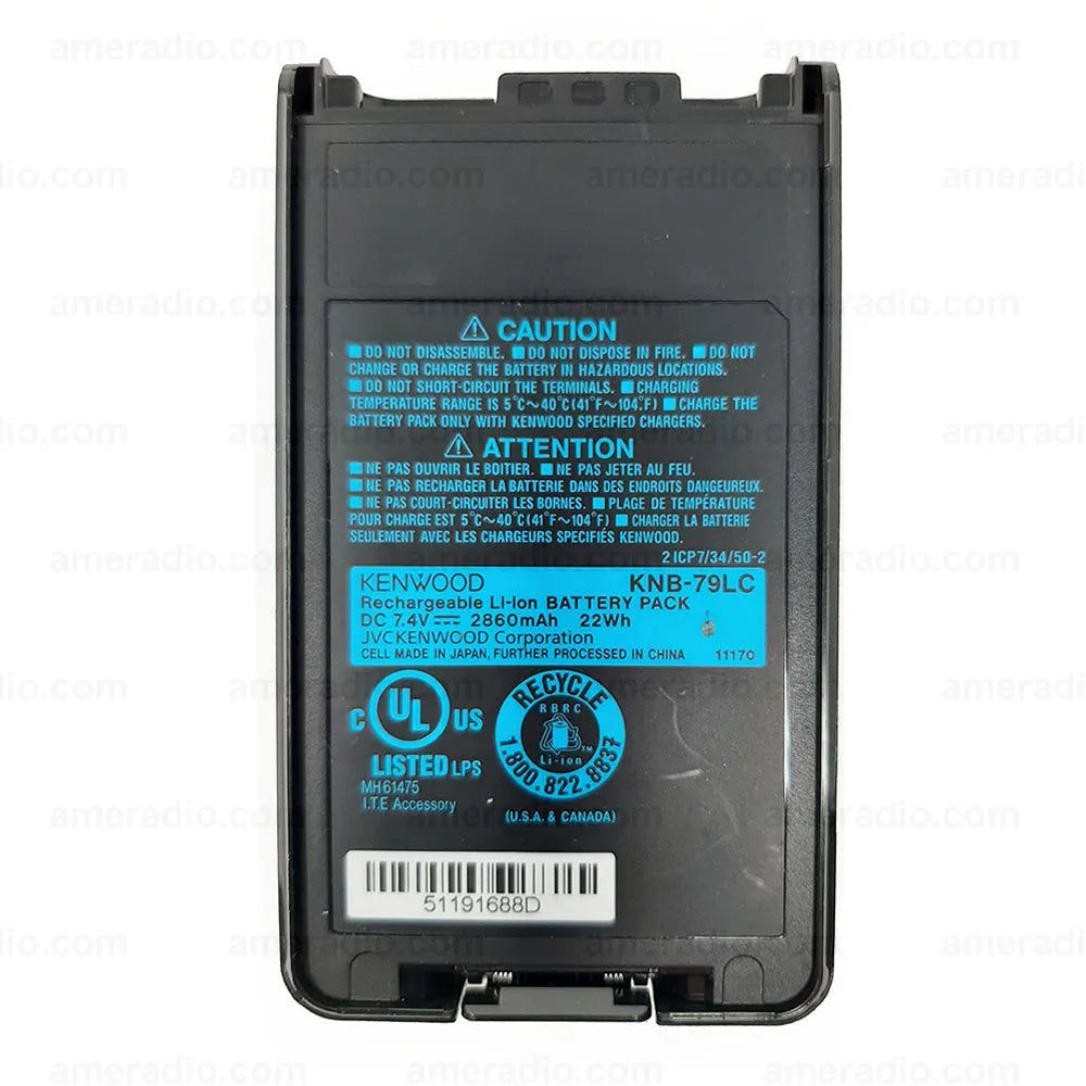 Kenwood KNB-79LCM 2860mAh Intrinsically Safe Battery Pack