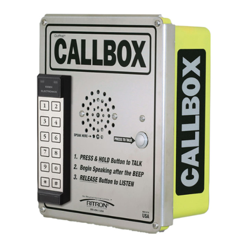 Ritron RQX-427-XT-KP Analog UHF 450-470MHz 1 Channel Heavy Duty Callbox With Keypad