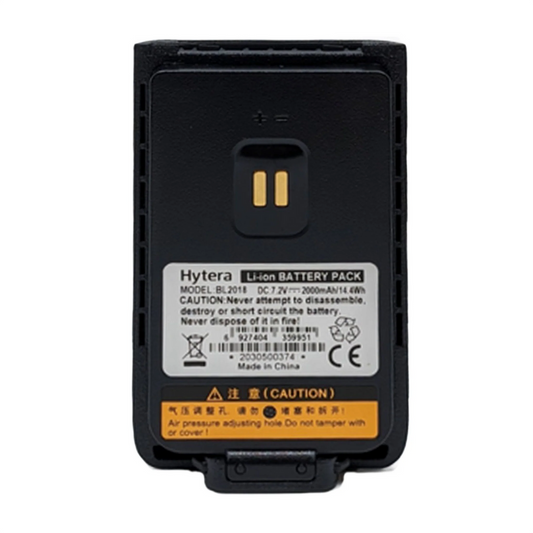 Hytera BL2018 Battery 2000mAh Li-ion Battery(RoHS) BD5i BD6i