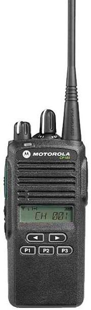 Motorola AAH03RDF8AA7_N Analog radio, CP185, UHF, 4 watt, 16 ch, 435-480 MHz LKP