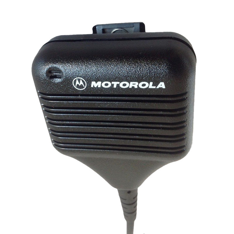 Motorola HMN9051 Remote Speaker Microphone with Coiled Cord and Swivel Clothing Clip
