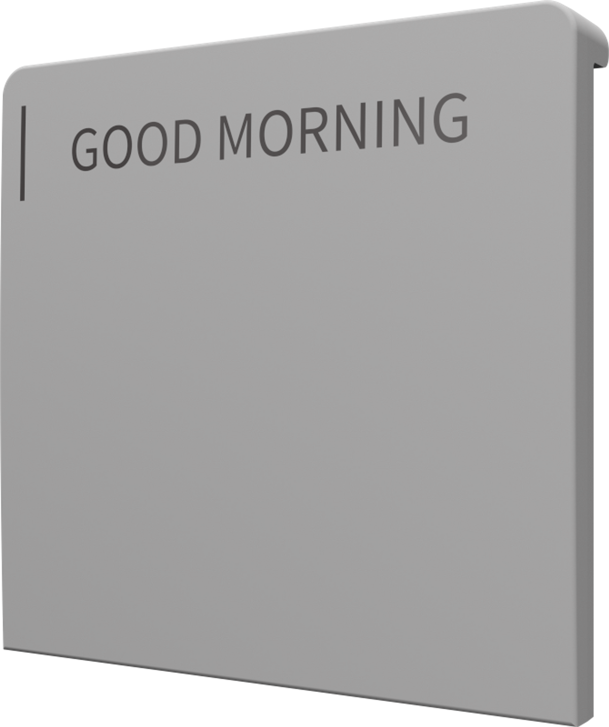 Crestron CM2-BTN-LG-TOP-G-T ENGRAVED - Cameo® 2 Backlit Engravable Pushbutton, Large, Top, Gray Textured, Custom Engraved