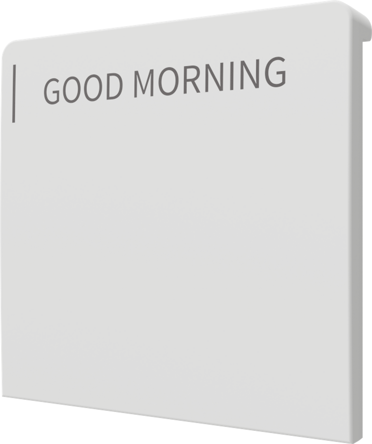 Crestron CM2-BTN-LG-TOP-W-T ENGRAVED - Cameo® 2 Backlit Engravable Pushbutton, Large, Top, White Textured, Custom Engraved