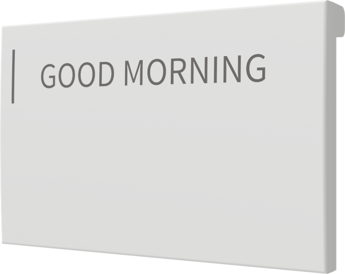 Crestron CM2-BTN-MD-W-T ENGRAVED - Cameo® 2 Backlit Engravable Pushbutton, Medium, White Textured, Custom Engraved