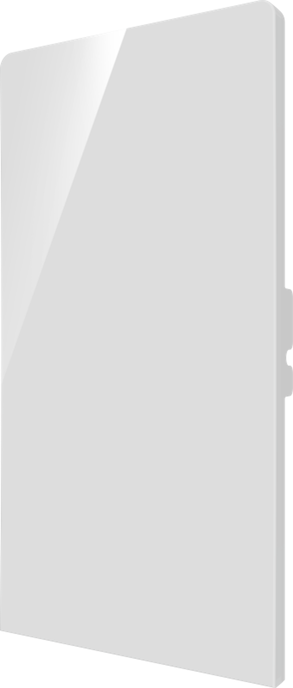 Crestron CM2-BTN-RKR-W-S BLANK - Cameo® 2 Backlit Engravable Pushbutton, Rocker, White Smooth, Blank