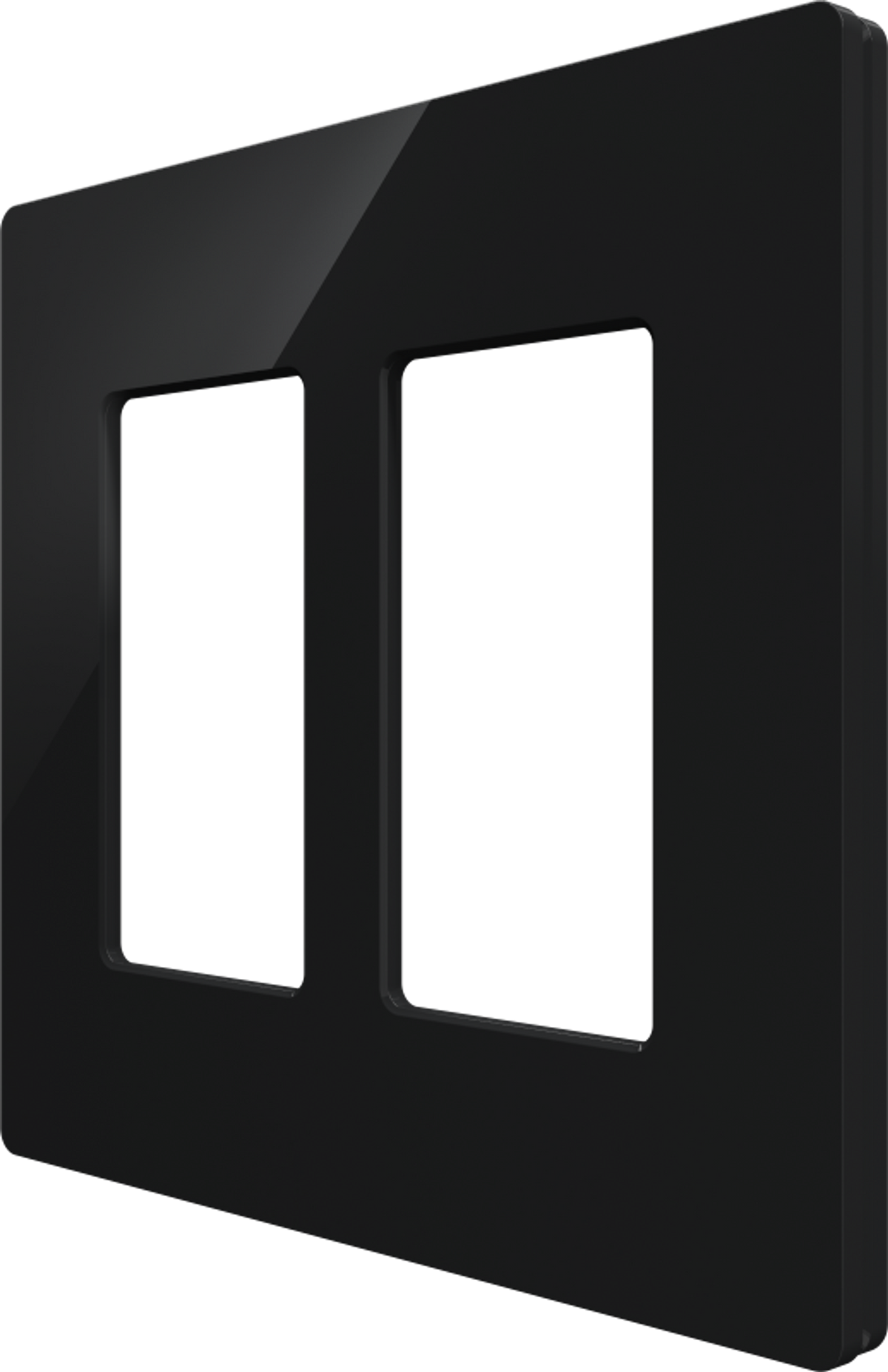 Crestron CM2-FP-G2-B-S - Cameo® 2 Faceplate, 2-Gang, Black Smooth