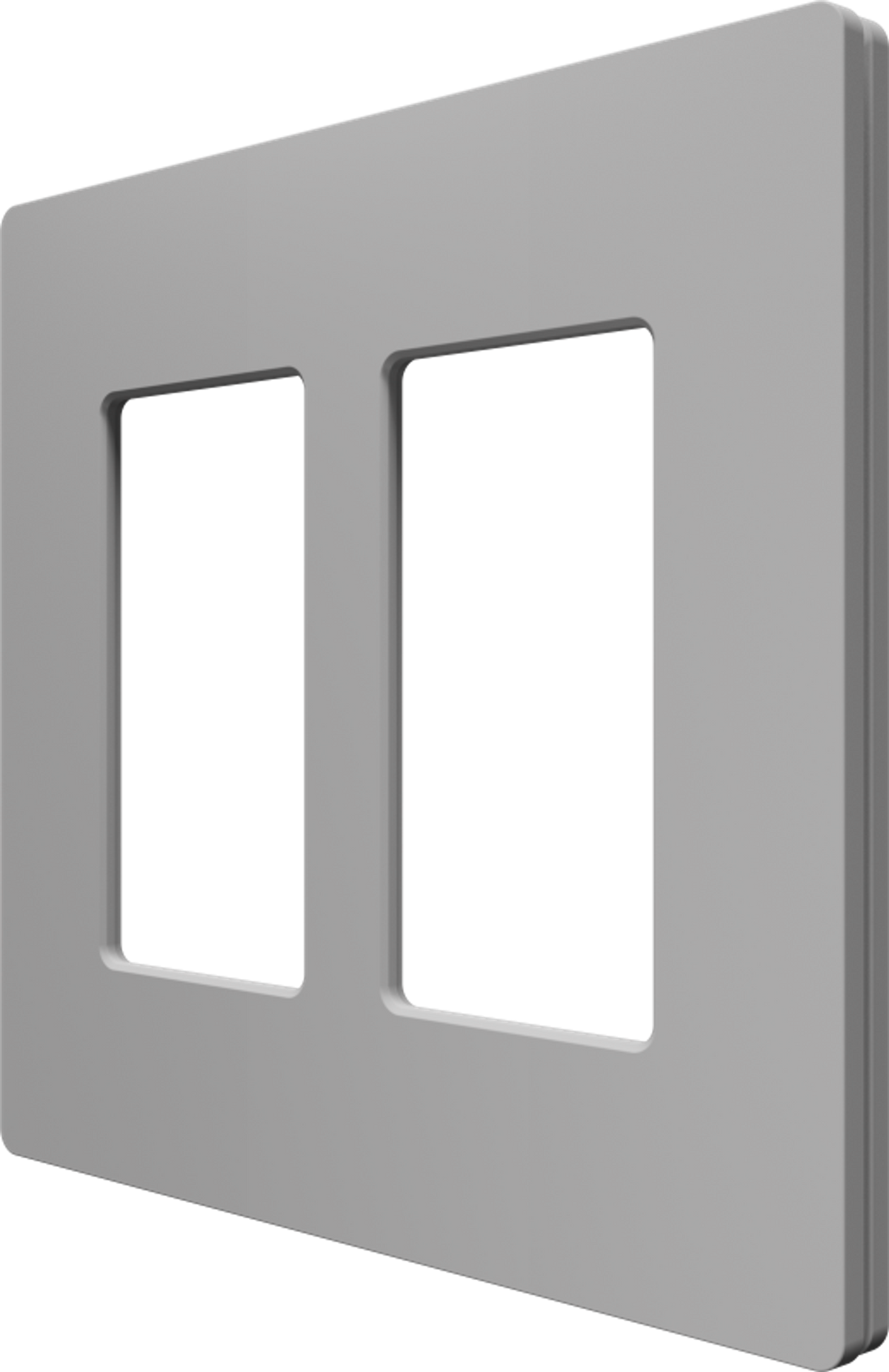 Crestron CM2-FP-G2-G-T - Cameo® 2 Faceplate, 2-Gang, Gray Textured