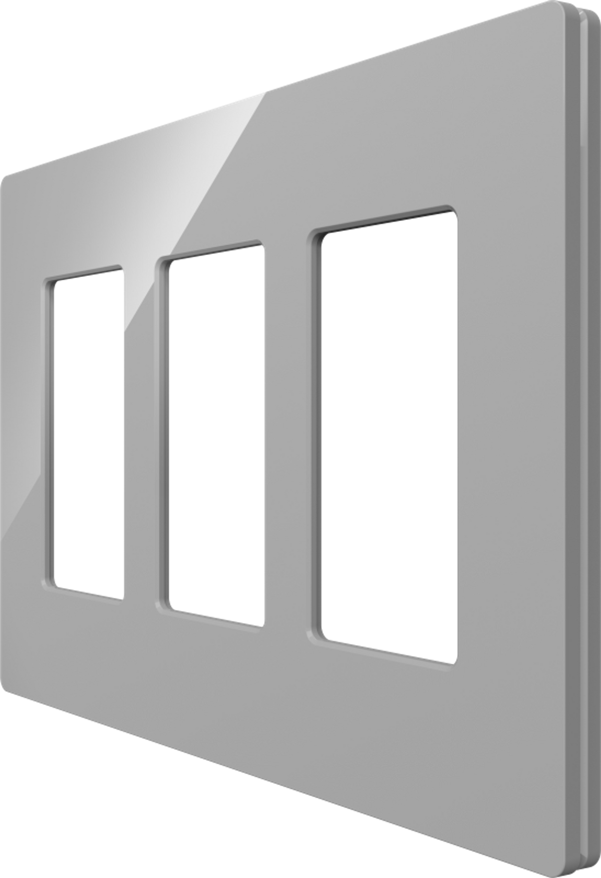 Crestron CM2-FP-G3-G-S - Cameo® 2 Faceplate, 3-Gang, Gray Smooth