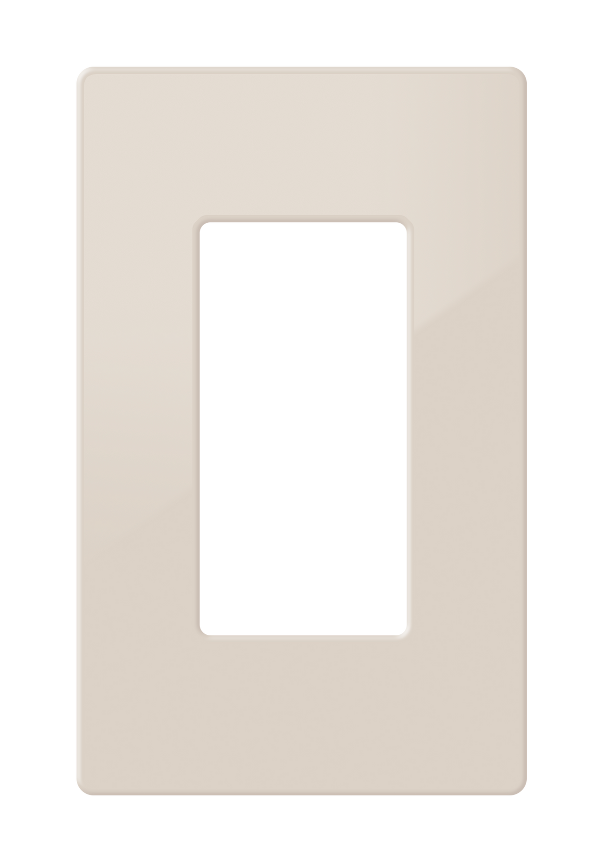 Crestron FP-G1-A-S - Decorator Style Faceplate, 1-Gang, Almond Smooth