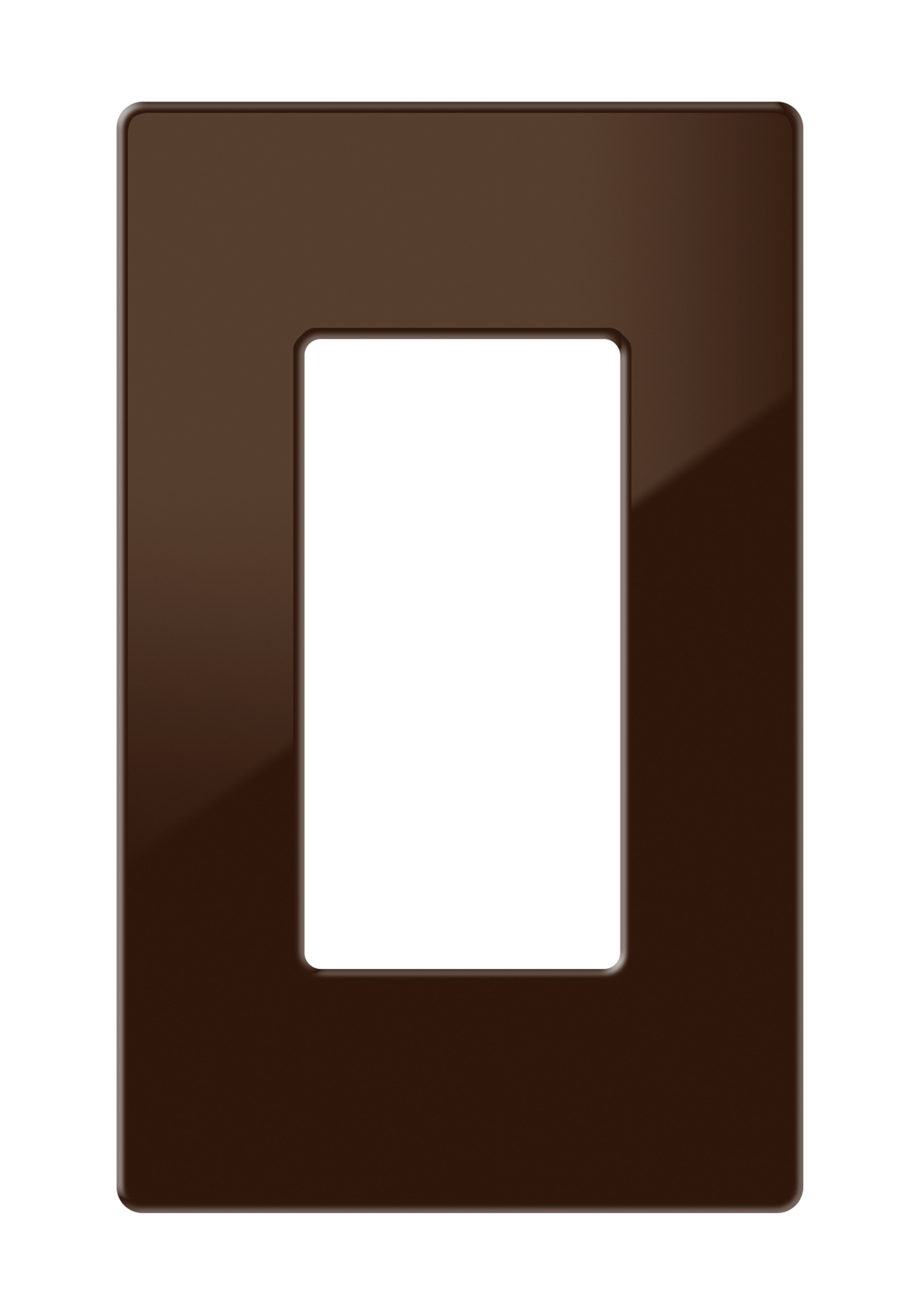 Crestron FP-G1-BRN-S - Decorator Style Faceplate, 1-Gang, Brown Smooth