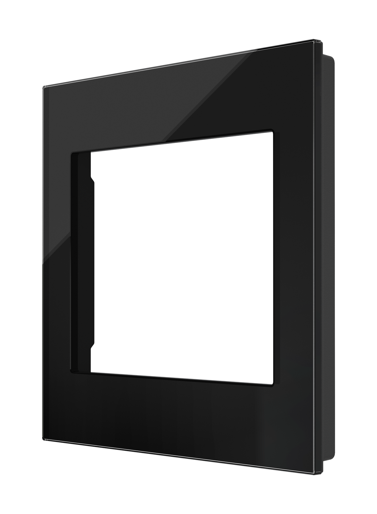 Crestron HZ2-FP-G2-GLASS-B - Horizon® 2 Faceplate, 2-Gang, Black Glass