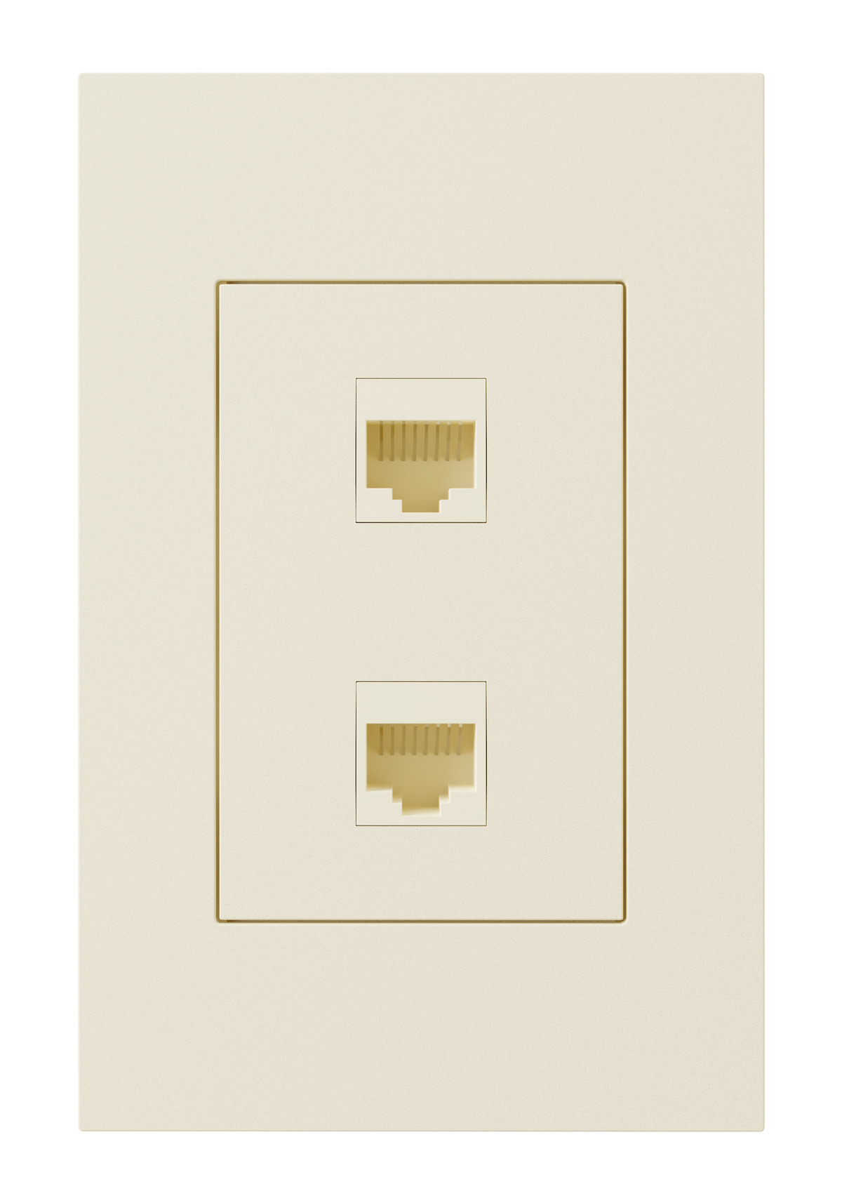 Crestron HZ2A-KEY2-A - Horizon® 2 Keystone Plate, 2 position, Almond