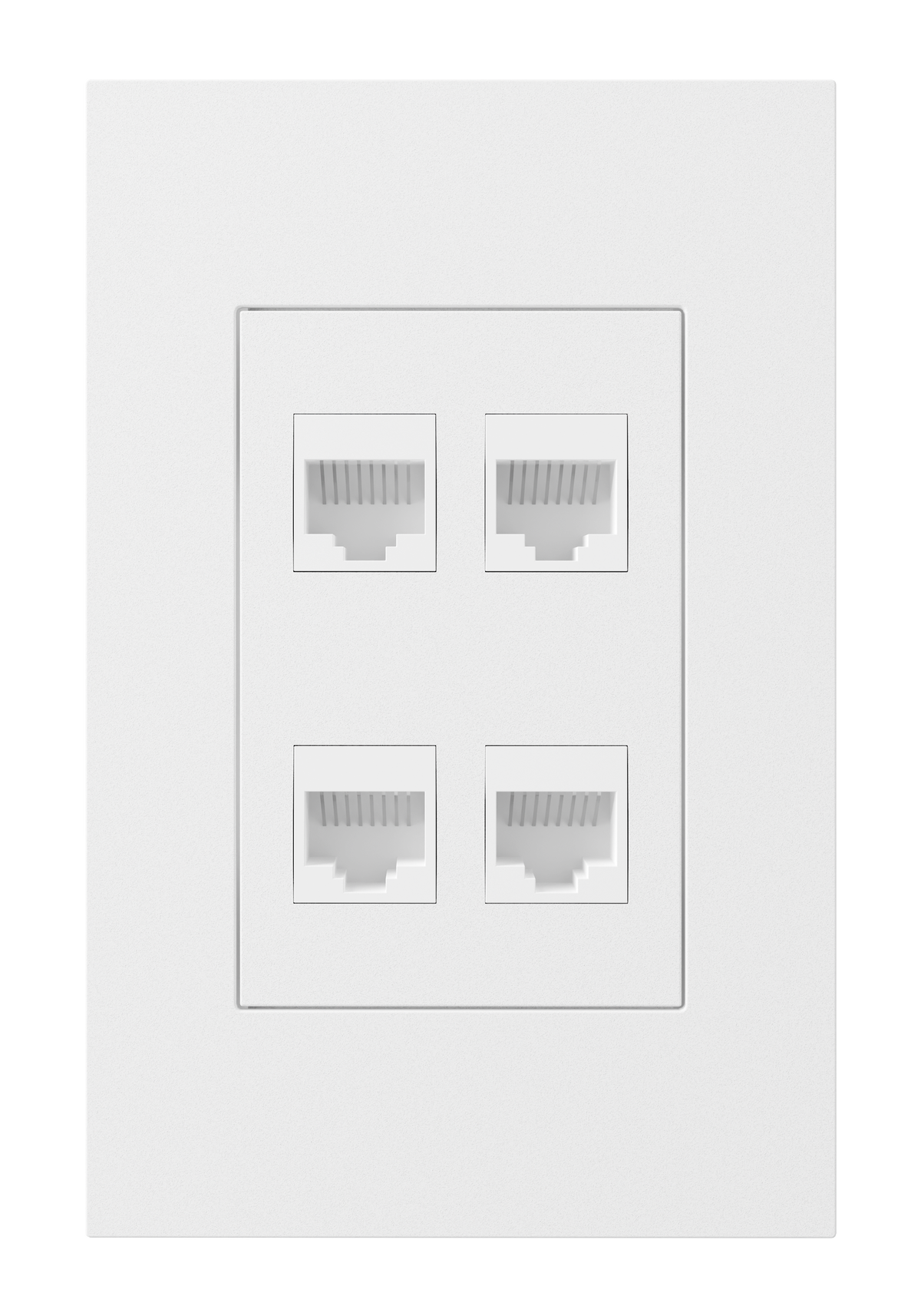 Crestron HZ2A-KEY4-W - Horizon® 2 Keystone Plate, 4 position, White