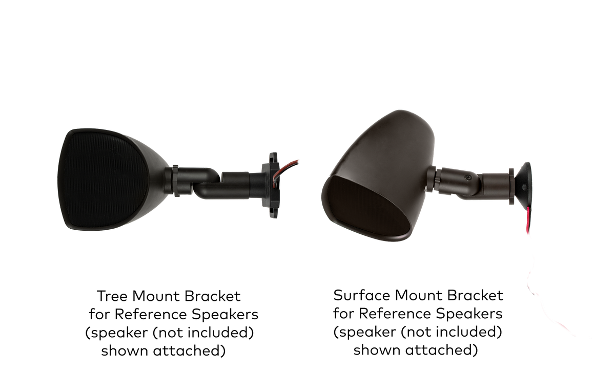 Crestron SPKA-SMK/TREEMK-REFERENCE-OD4 - Surface/Tree Mount Brackets with Knuckle Adapter for 4 in. Reference Outdoor Speaker, Single