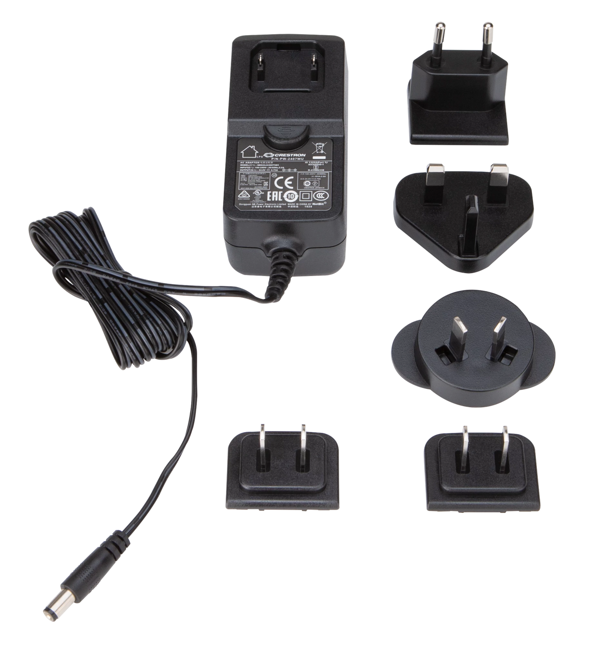 Crestron PW-2407WU - Wall Mount Power Pack, 24 VDC, 0.75 A, 2.1 mm, Universal