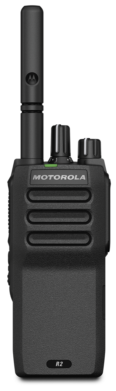 Motorola AAH11JDC9JA2_N Digital radio, R2, VHF, 5 Watt, 64 ch, 136-174 Mhz, with Stubby Antenna (136-148 MHZ)