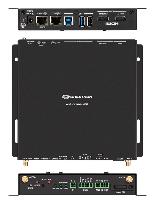 Crestron AM3-212 KIT - AirMedia® Series 3 Kit with AM-3200-WF Receiver, two AM-TX3-100 Adaptors, and Cradle