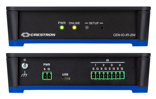 Crestron CEN-IO-IR-204 - Wi-Fi® Network I/O Extender with 4 IR Ports