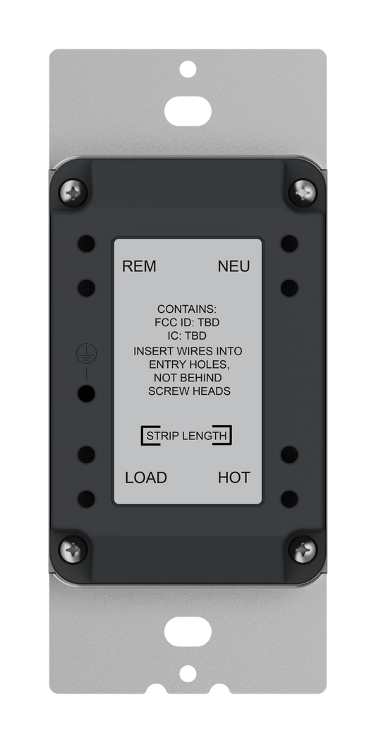 Crestron CM2-DIMEX-RKR-W-S - Cameo® 2 In-Wall Forward-Phase Dimmer with infiNET EX® Wireless Communication, 100-240VAC, Rocker Only, Standard Engraved, White Smooth