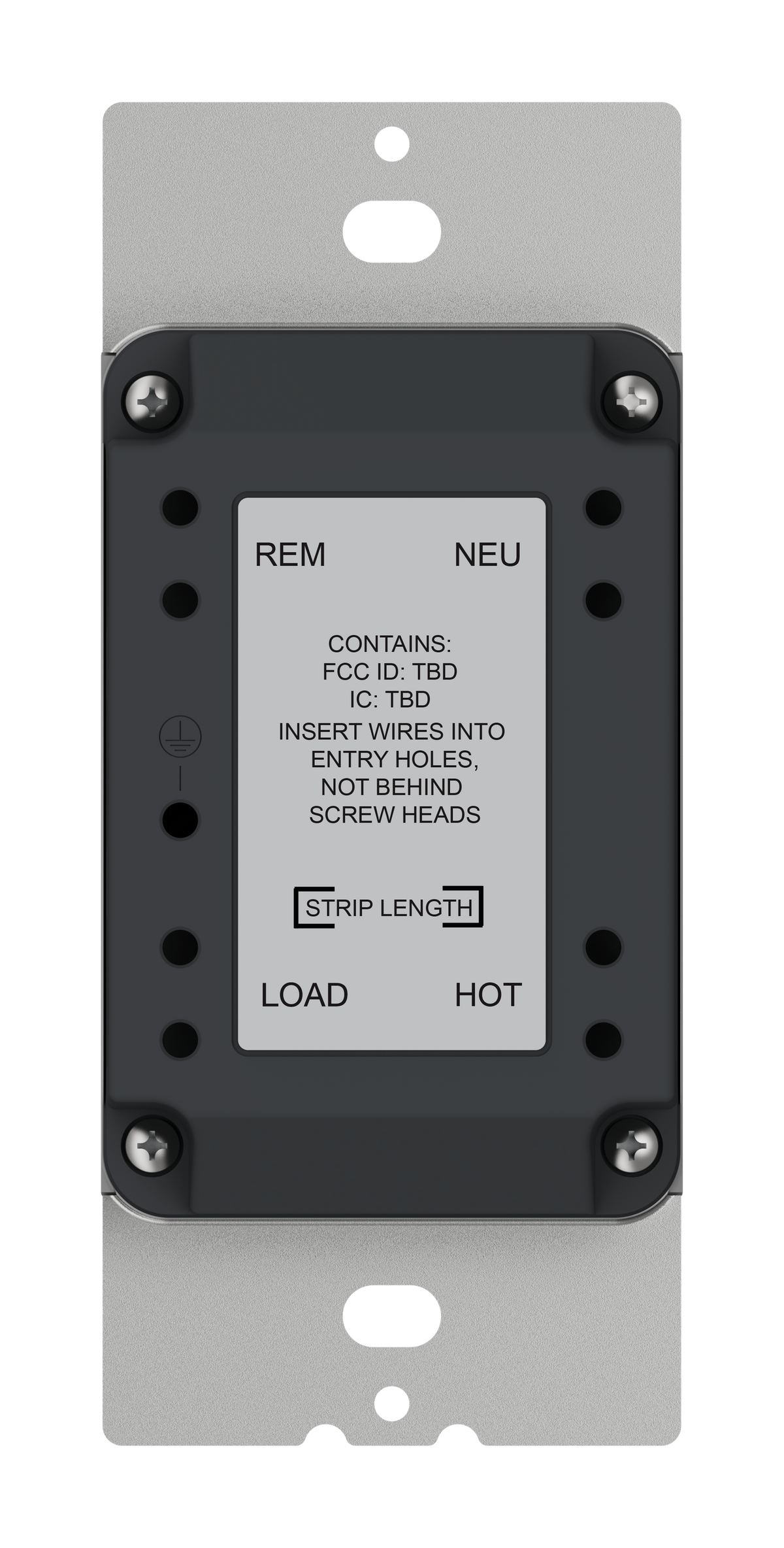 Crestron CM2-DIMUEX-RKR-W-S - Cameo® 2 In-Wall Universal Phase Dimmer with infiNET EX® Wireless Communication, 100-240VAC, Rocker Only, Standard Engraved, White Smooth