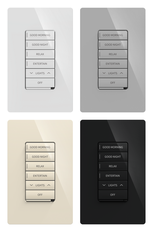 Crestron CM2-KPEX ENGRAVED - Cameo® 2 In-Wall Keypad with infiNET EX® Wireless Communication, 100-240VAC, Full Keypad, Custom Engraved