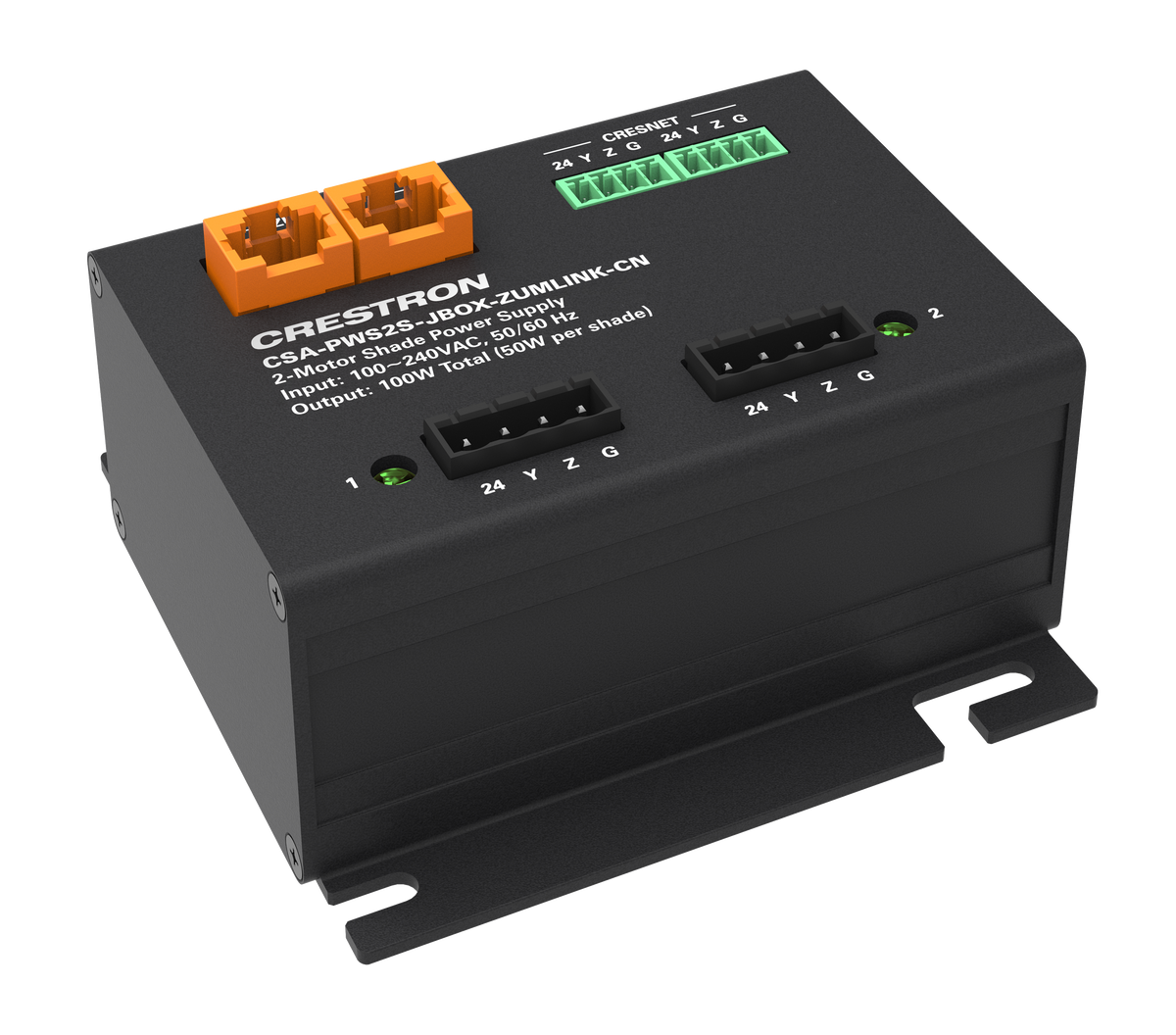 Crestron CSA-PWS2S-JBOX-ZUMLINK-CN - Two-Motor J-Box Mounted Power Supply for Motorized Shading Solutions