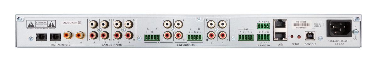 Crestron DM-NAX-4ZSP - DM NAX® 4-Zone Streaming Preamplifier