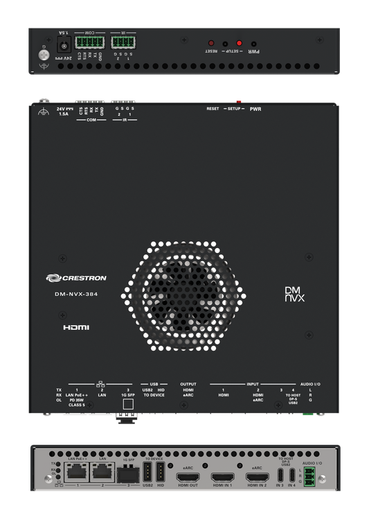Crestron DM-NVX-384 - DM NVX® 5K 4x1 AV-over-IP Switcher with HDMI® and USB-C® Connectivity