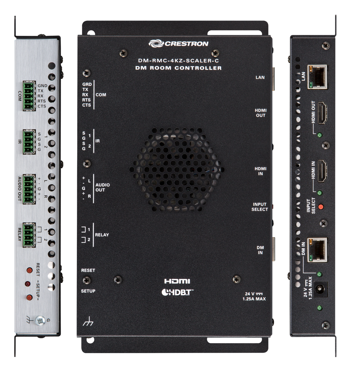 Crestron DM-RMC-4KZ-SCALER-C - DigitalMedia 8G+® 4K60 4:4:4 HDR Receiver and Room Controller with Scaler