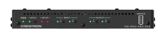 Crestron DM-EXT-2022 KIT - 4K60 4:4:4 DM® Essentials Receiver and 2x2 Auto-Switcher for, HDMI, USB‑C® DisplayPort™, and USB 2.0 Signal Extension over CATx Cable