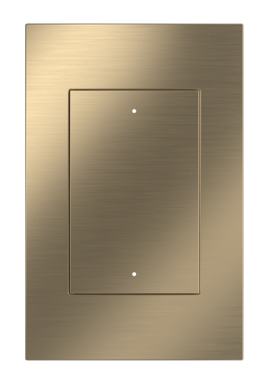 Crestron HZ2-DIMUEX-BR-BRASS - Horizon® 2 In-Wall Universal Phase Dimmer with infiNET EX® Wireless Communication, 120 VAC, Standard Engraved, Brushed Brass