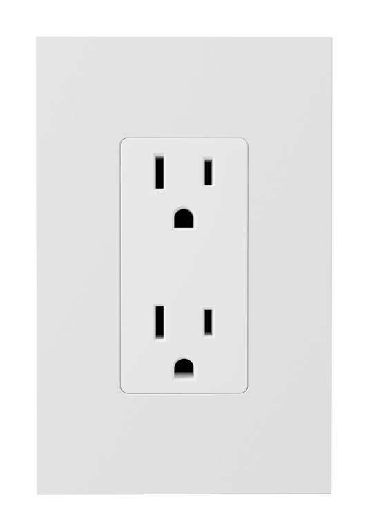 Crestron HZ2-FP-G1-D1-W - Horizon® 2 Faceplate, 1-Gang, 1-Decorator, White