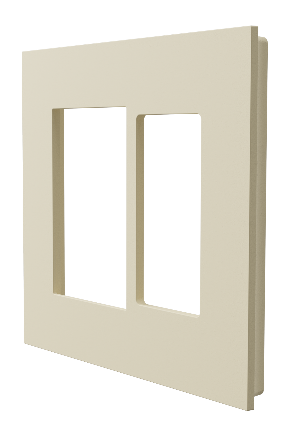 Crestron HZ2-FP-G2-D1-A - Horizon® 2 Faceplate, 2-Gang, 1-Decorator, Almond
