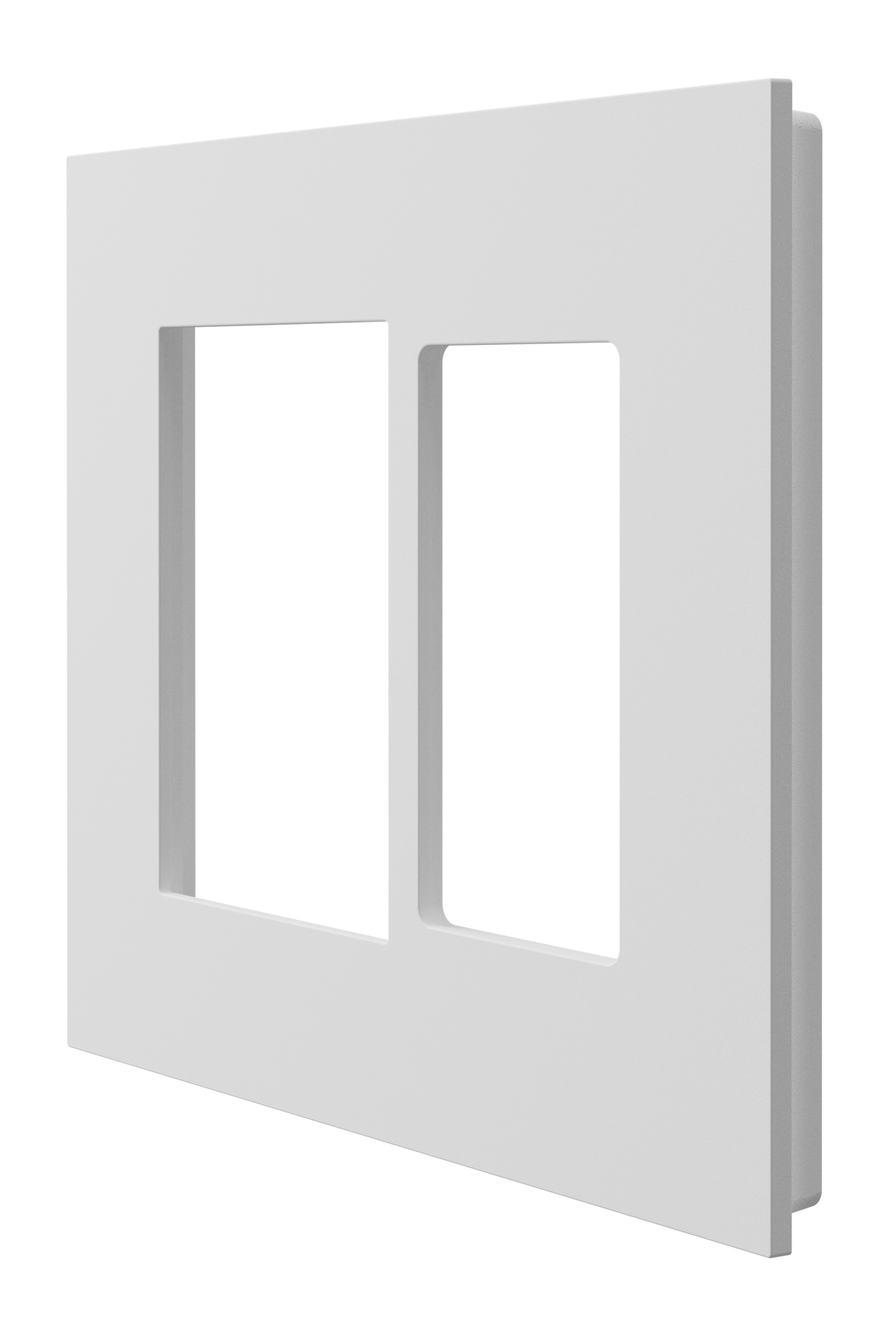 Crestron HZ2-FP-G2-D1-W - Horizon® 2 Faceplate, 2-Gang, 1-Decorator, White