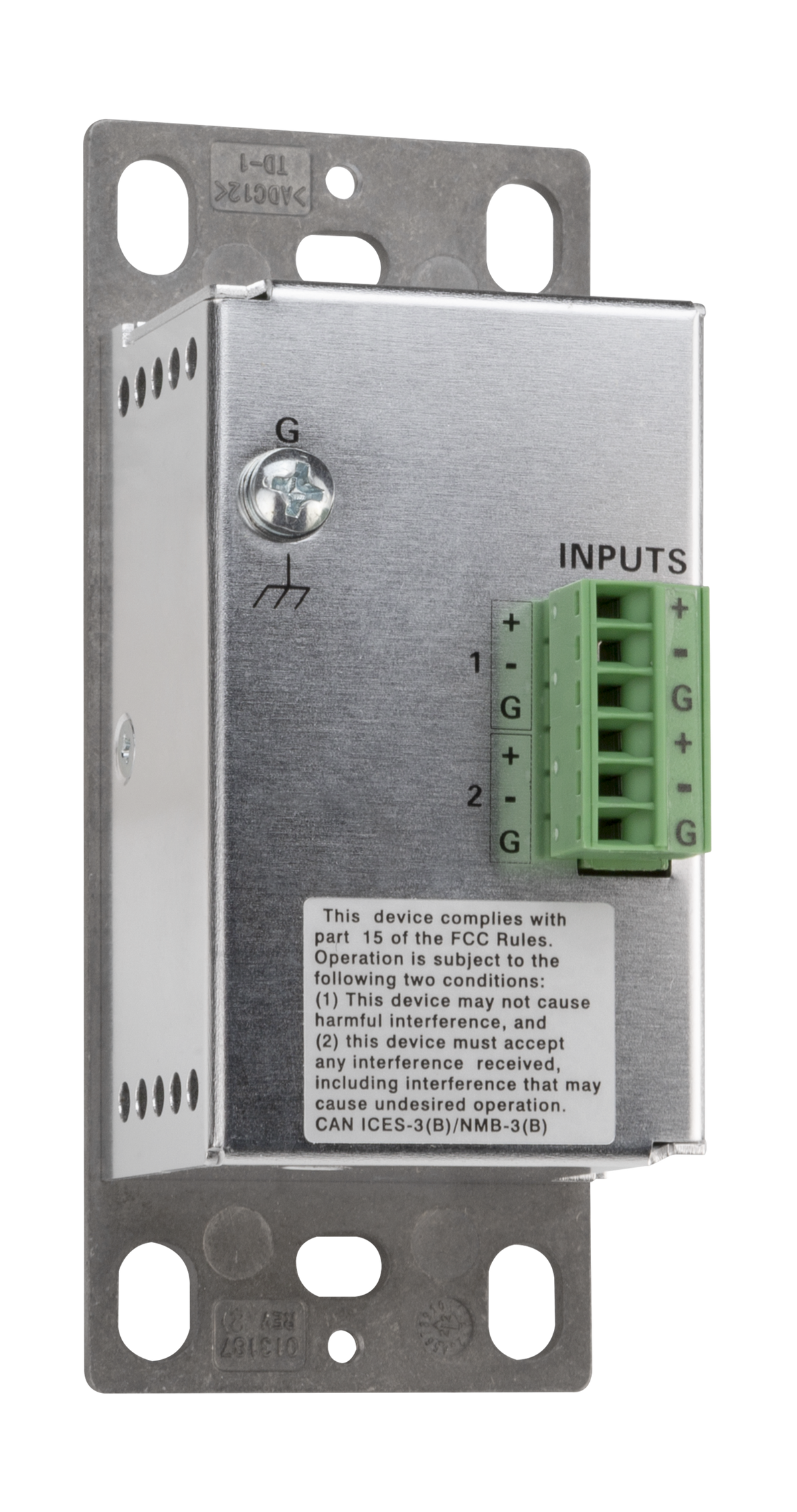 Crestron MP-WP-2XLRO-1G - Media Presentation Wall Plate - XLR, Black, 1-Gang