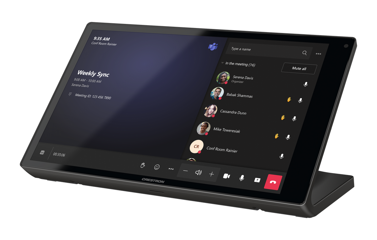 Crestron TS-1080-UC-B - 10.1 in. Tabletop Touch Screen, Unified Communication Version