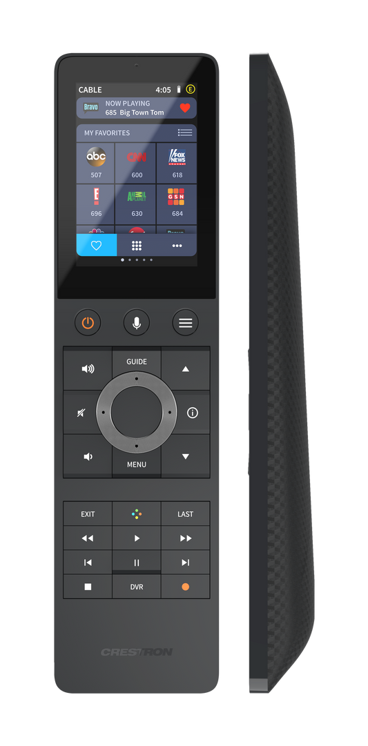 Crestron TSR-310-B - Handheld Touch Screen Remote, Black