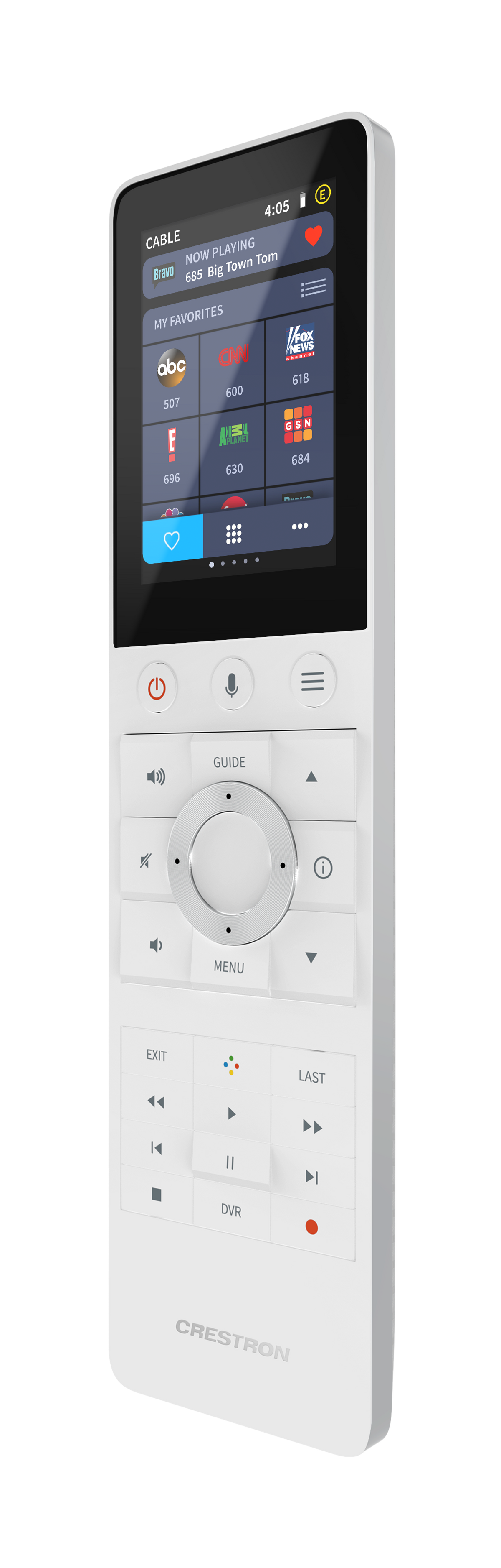 Crestron TSR-310-W - Handheld Touch Screen Remote, White