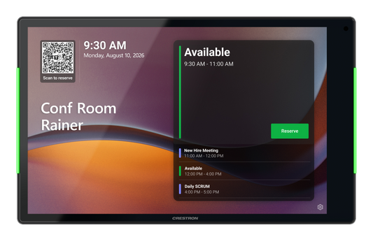 Crestron TSS-1080-B - 10.1 in. Room Scheduling Touch Screen, Black