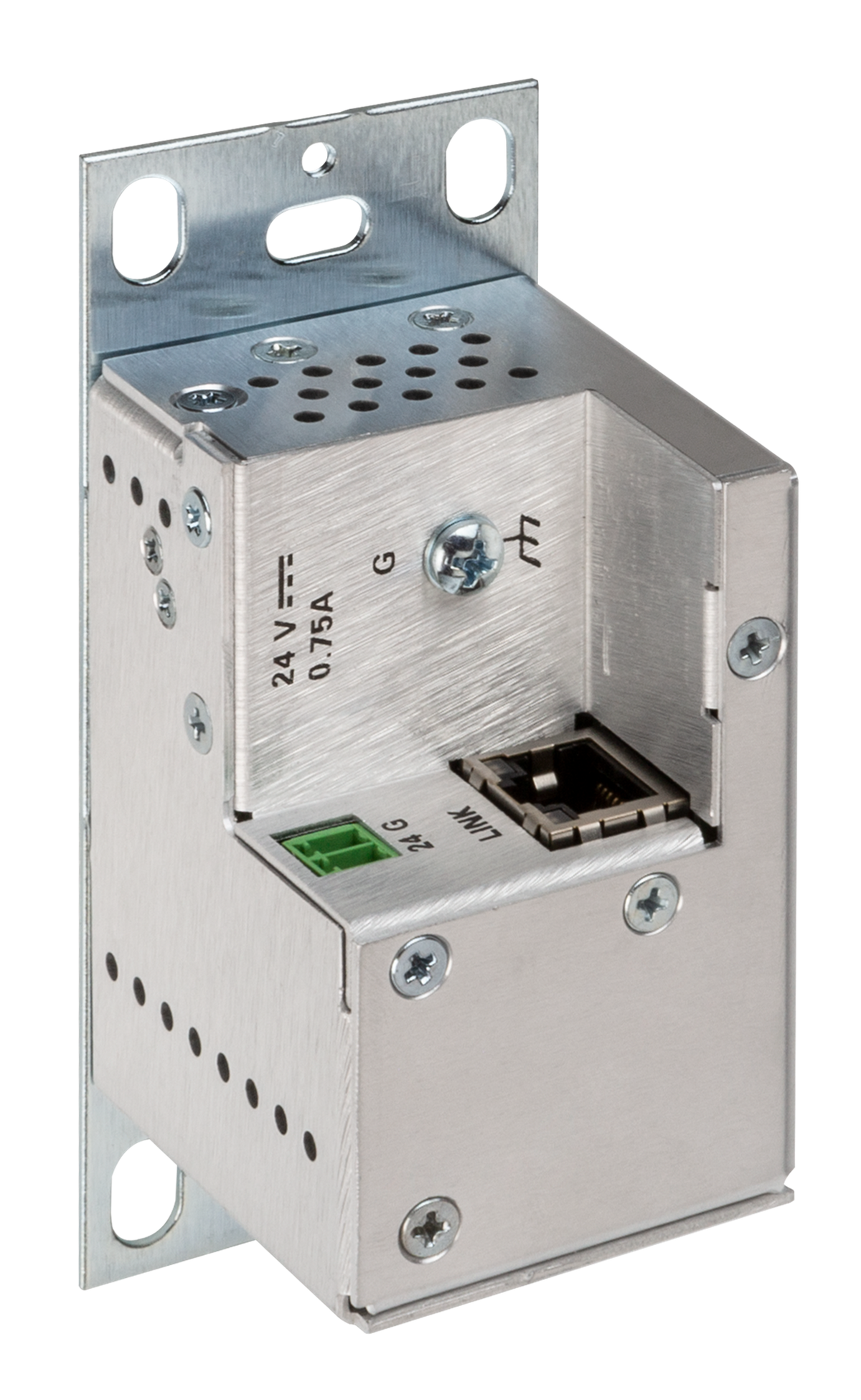 Crestron USB-EXT-2-LOCAL-1G-W - USB over Category Cable Extender Wall Plate, Local, White