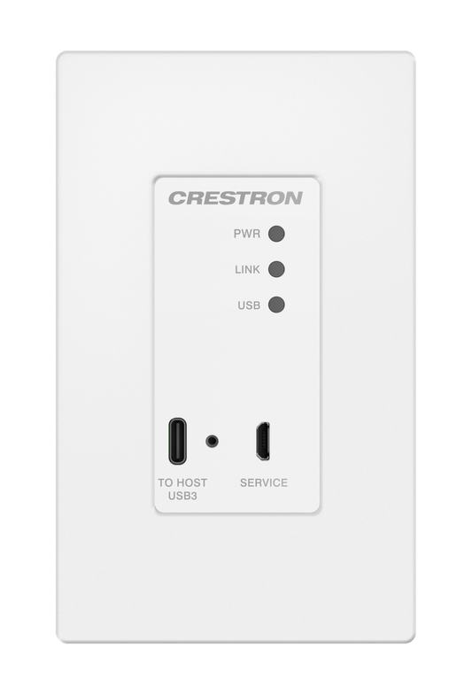 Crestron USB-EXT-3S-LOCAL-1G - USB 3.2 Extender over CAT 6a/7 Cable, Local, 1-Gang