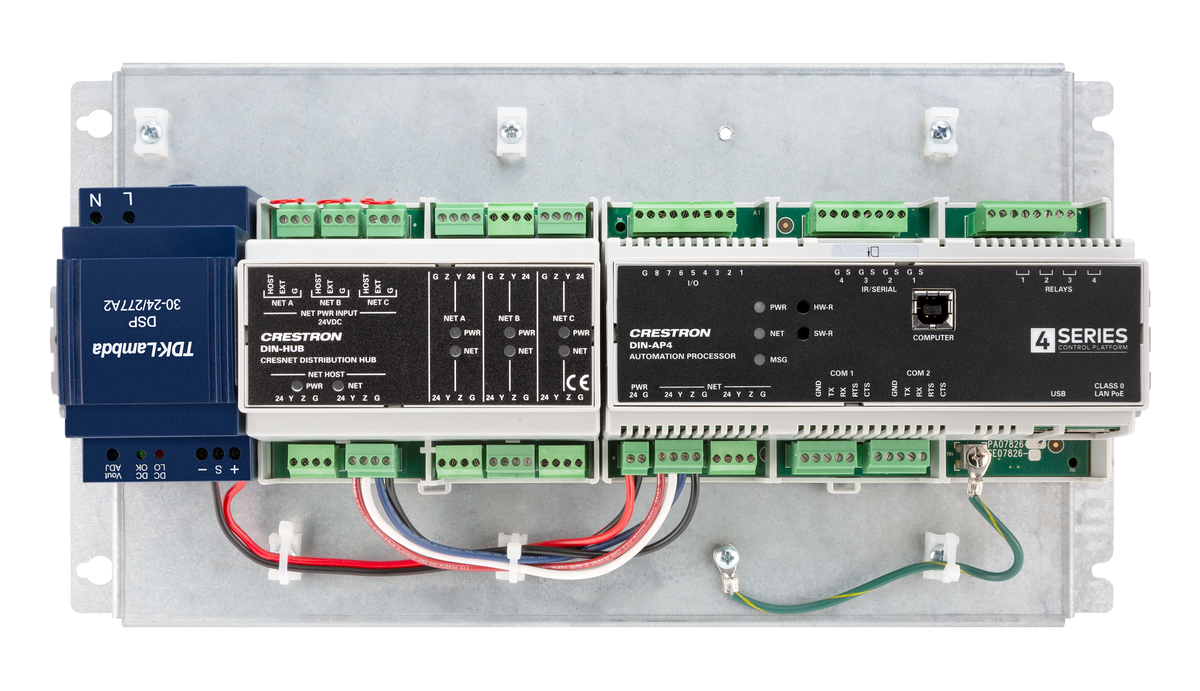 Crestron CAEN-UMP1X2-DIN-PWS - CAEN Automation Enclosure Mounting Kit for 4-Series™ Automation Processor and Hub