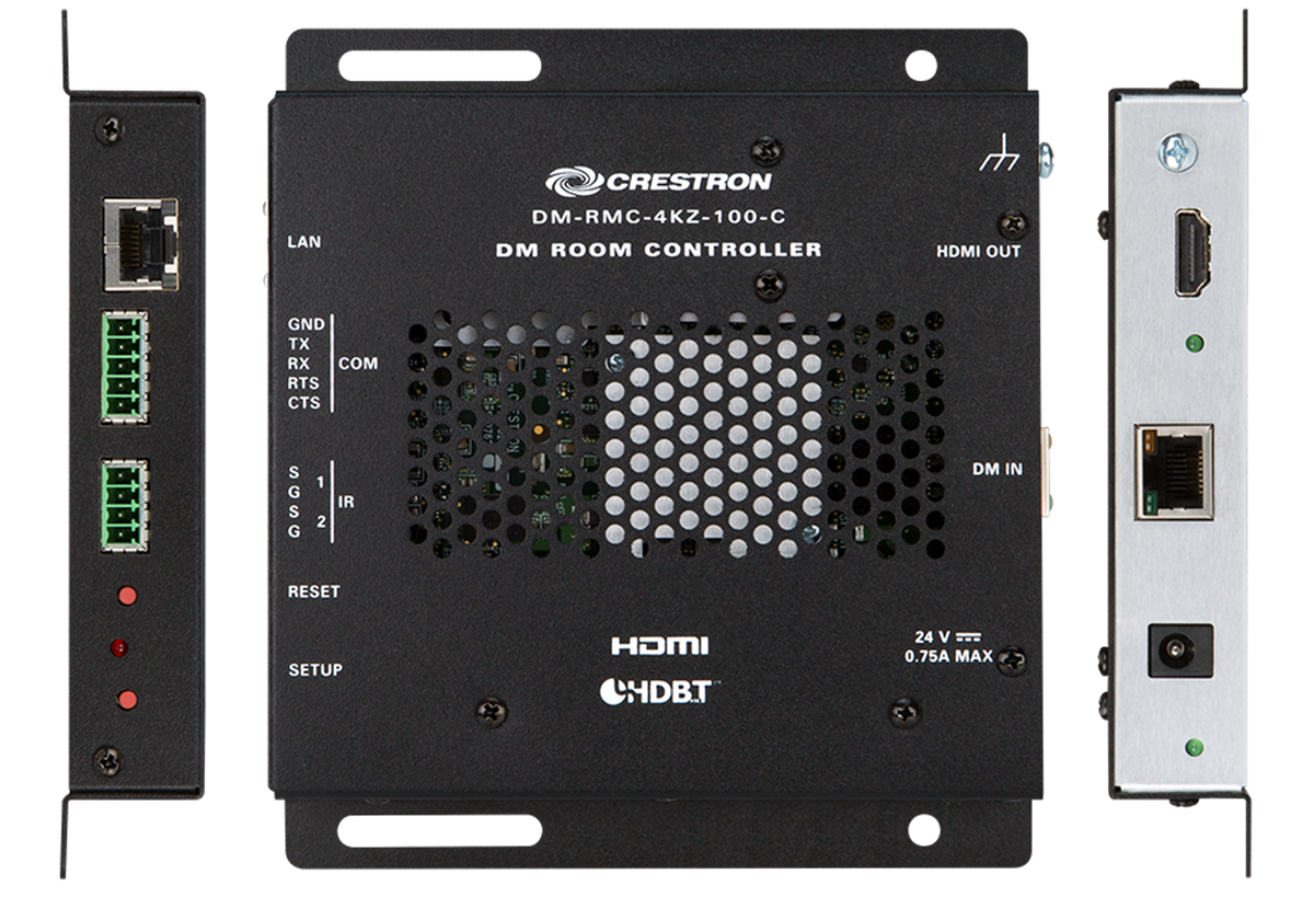 Crestron DM-RMC-4KZ-100-C - DigitalMedia 8G+® 4K60 4:4:4 HDR Receiver & Room Controller 100