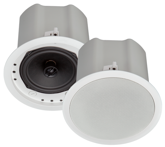 Crestron SAROS ICI6T-W-T-EACH+ - Saros® Integrator 6.5” 2-Way In-Ceiling Speaker, White Textured, Single (must be ordered in multiples of 2)
