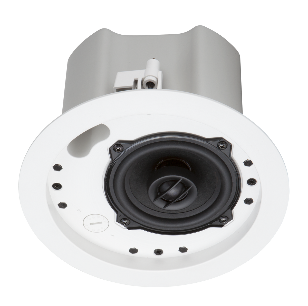 Crestron SAROS ICI4T-W-T-EACH+ - Saros® Integrator 4” 2-Way In-Ceiling Speaker, White Textured, Single (must be ordered in multiples of 2)