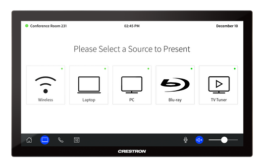 Crestron TSD-2220-B - 21.5 in. HD Touch Screen Display, Black