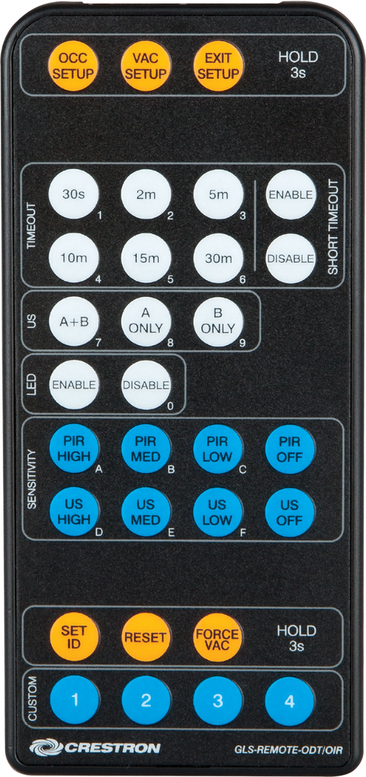 Crestron GLS-REMOTE-ODT/OIR - IR Remote for GLS Occupancy Sensors
